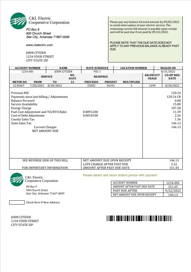  Minol USA business utility bill 